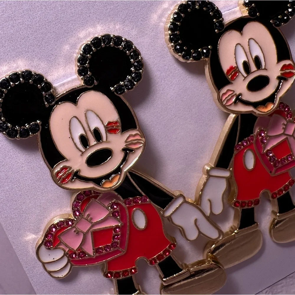 BaubleBar x Disney Valentine Mickey earrings NWT - Picture 5 of 7